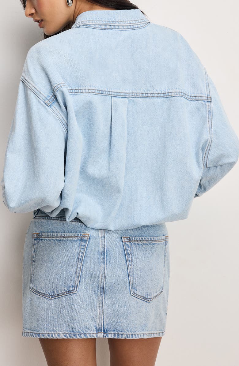 Good American Denim Shirtdress, Alternate, color, Indigo795