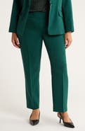 KASPER Flat Front Slim Pants