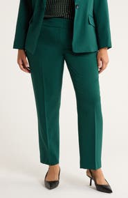 KASPER Flat Front Slim Pants