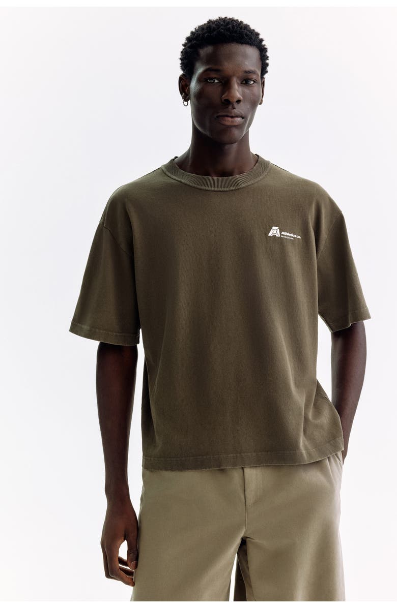 H&M Printed Loose Fit T-shirt, Alternate, color, Brown/Athletics Co