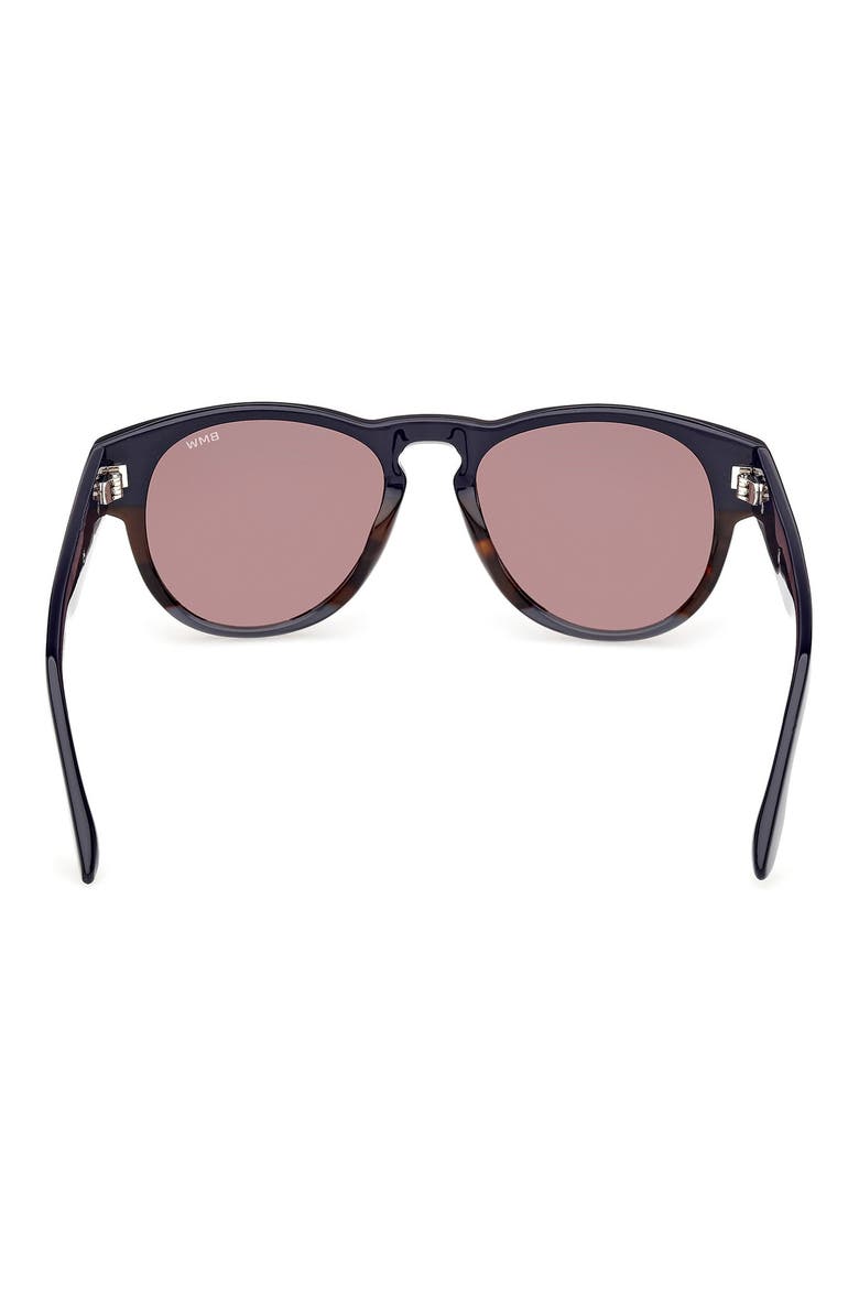 53mm Round Sunglasses, Alternate, color, HAVANA/ OTHER / ROVIEX