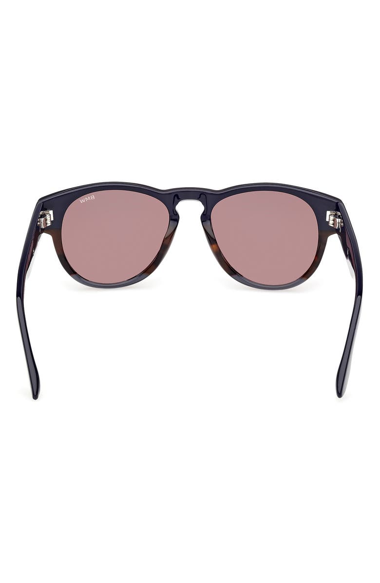 BMW 53mm Round Sunglasses, Alternate, color, 