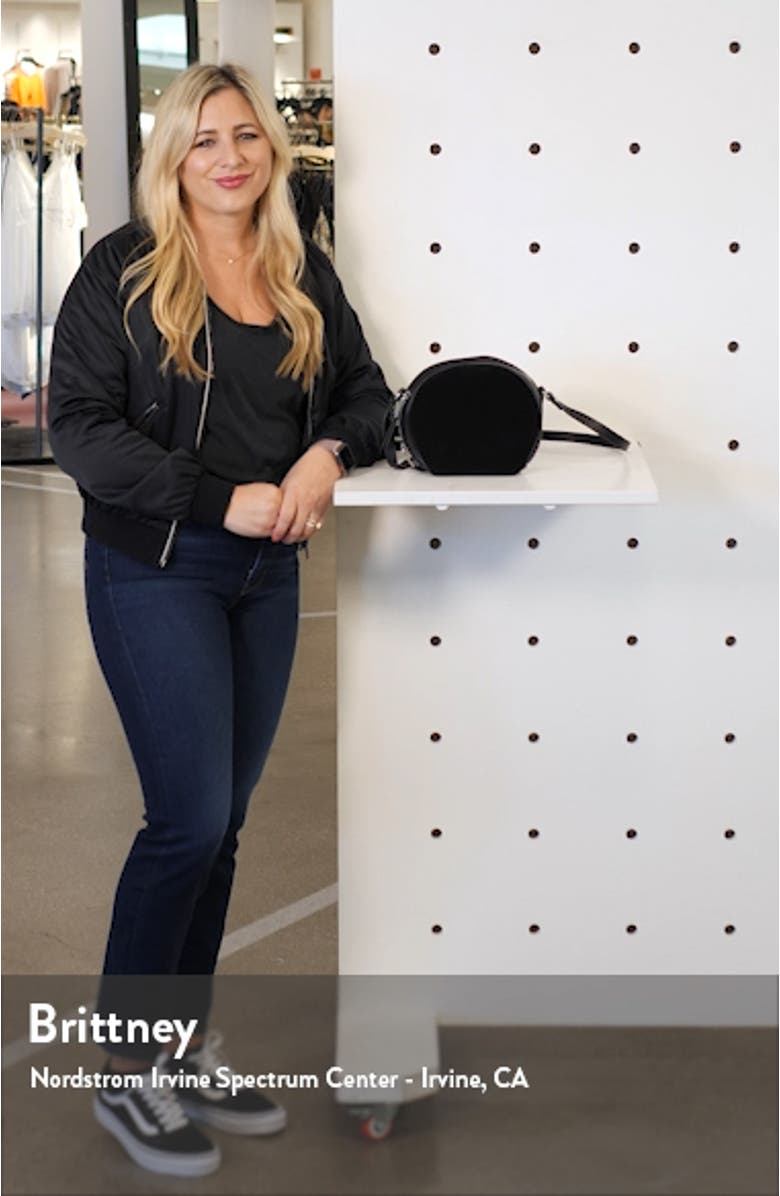 Shelby Round Leather Crossbody Bag, sales video thumbnail