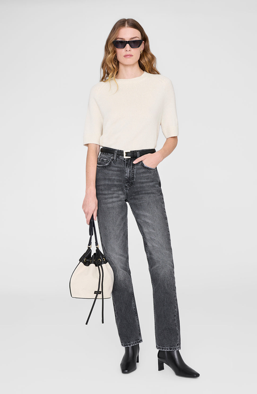 Anine Bing Alana Bucket Bag In Brown