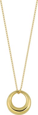 Bony Levy 14K Gold Graduated Circle Pendant Necklace