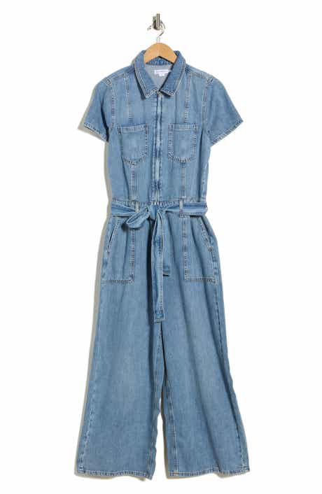 Good American Fit for Success Straight Leg Denim Jumpsuit