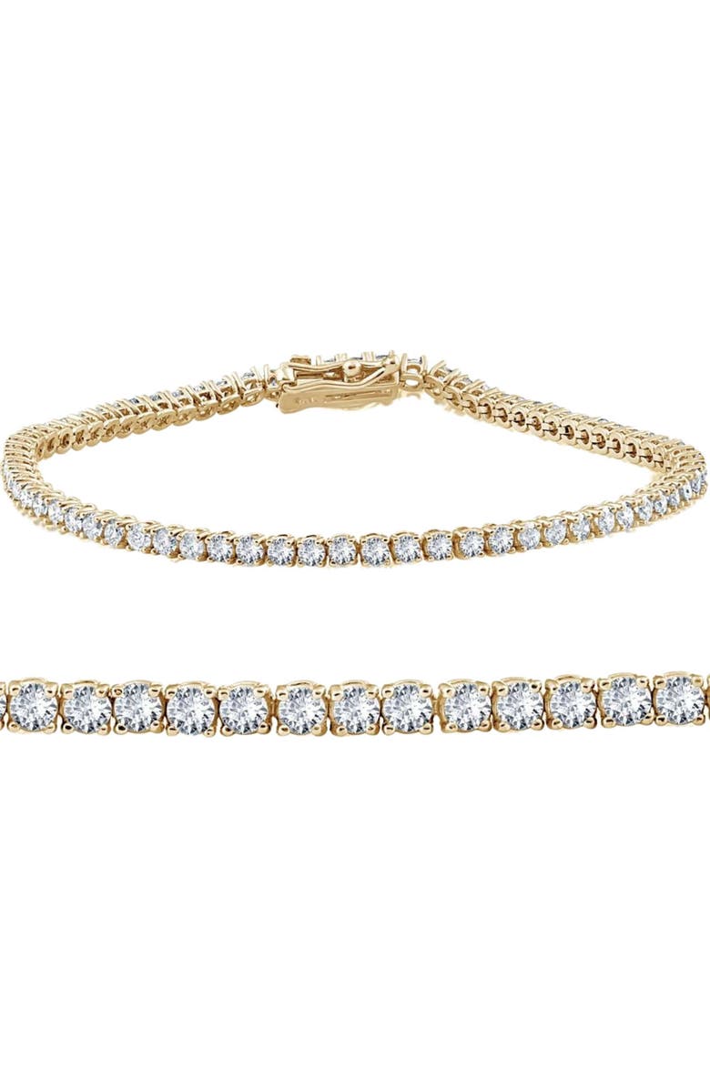 Bliss Diamond 2 Ct Lab Grown Diamond Tennis Bracelet 7" 14k Gold, Main, color, 14K Yellow Gold