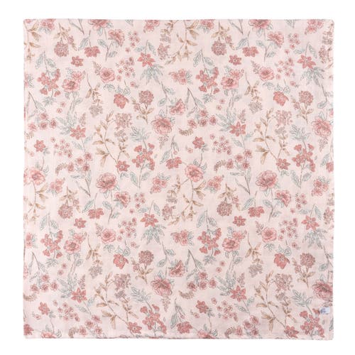 Just Born Muslin Swaddle Pink Floral Blankets 2-pack In Pink
