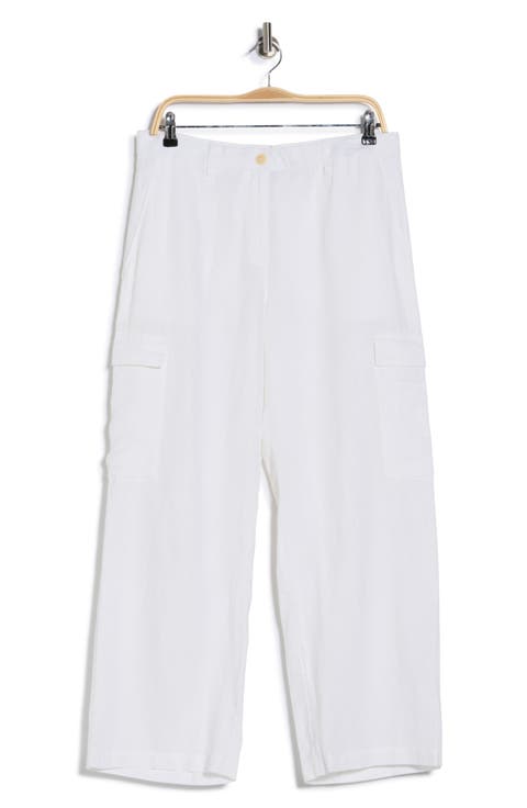 Wide Cargo Organic Linen Pants