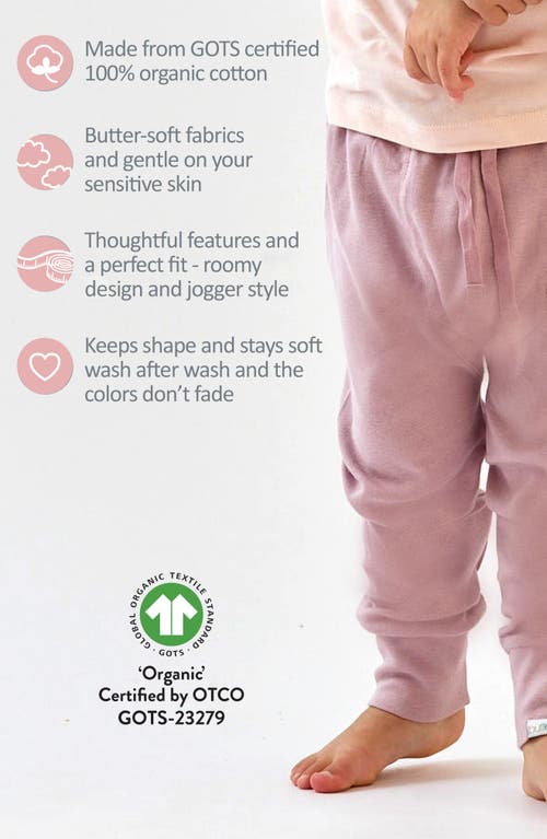Butterblu Jordan Set Of 4 Assorted Organic Cotton Joggers In Multi