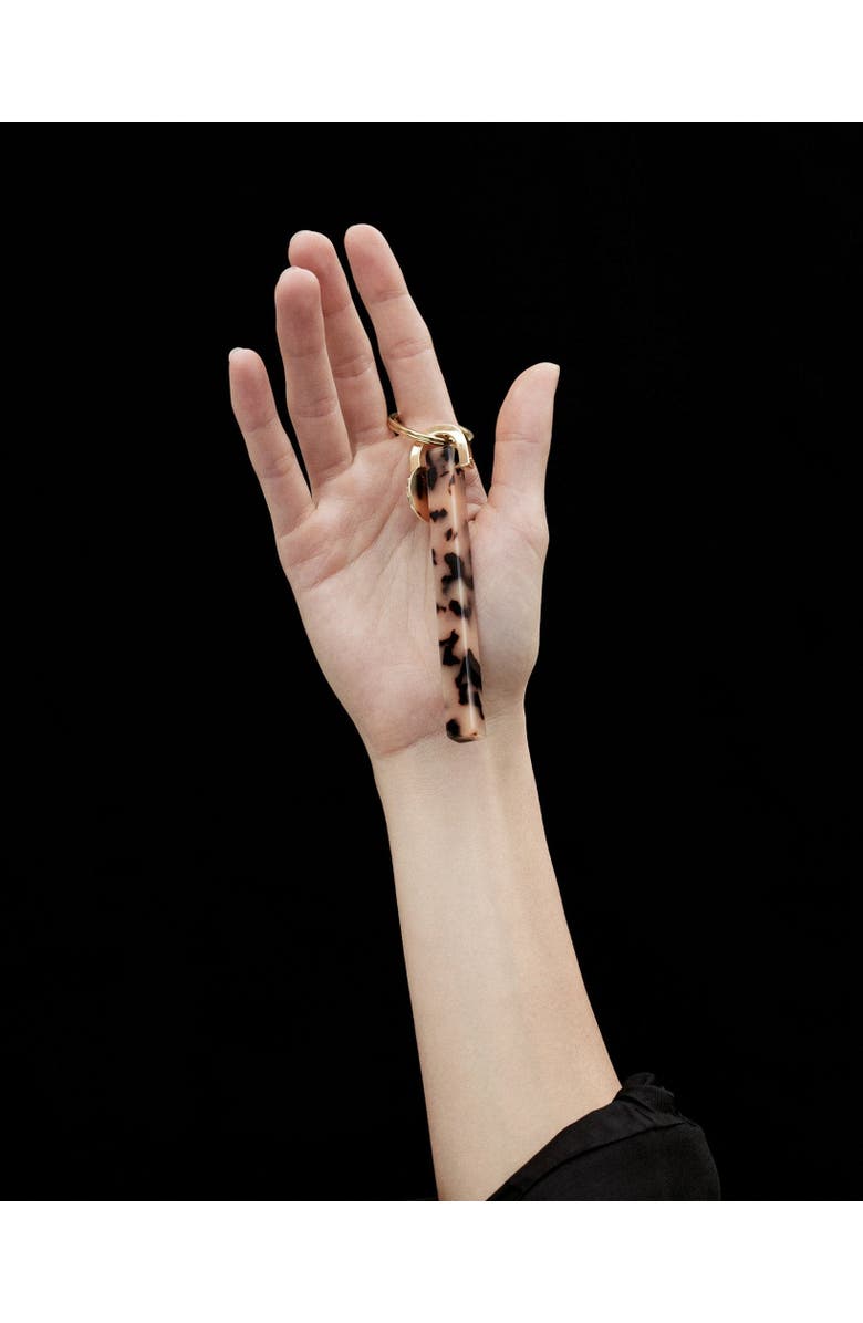 MACHETE Bar Keychain, Alternate, color, Taupe Shell, Gold