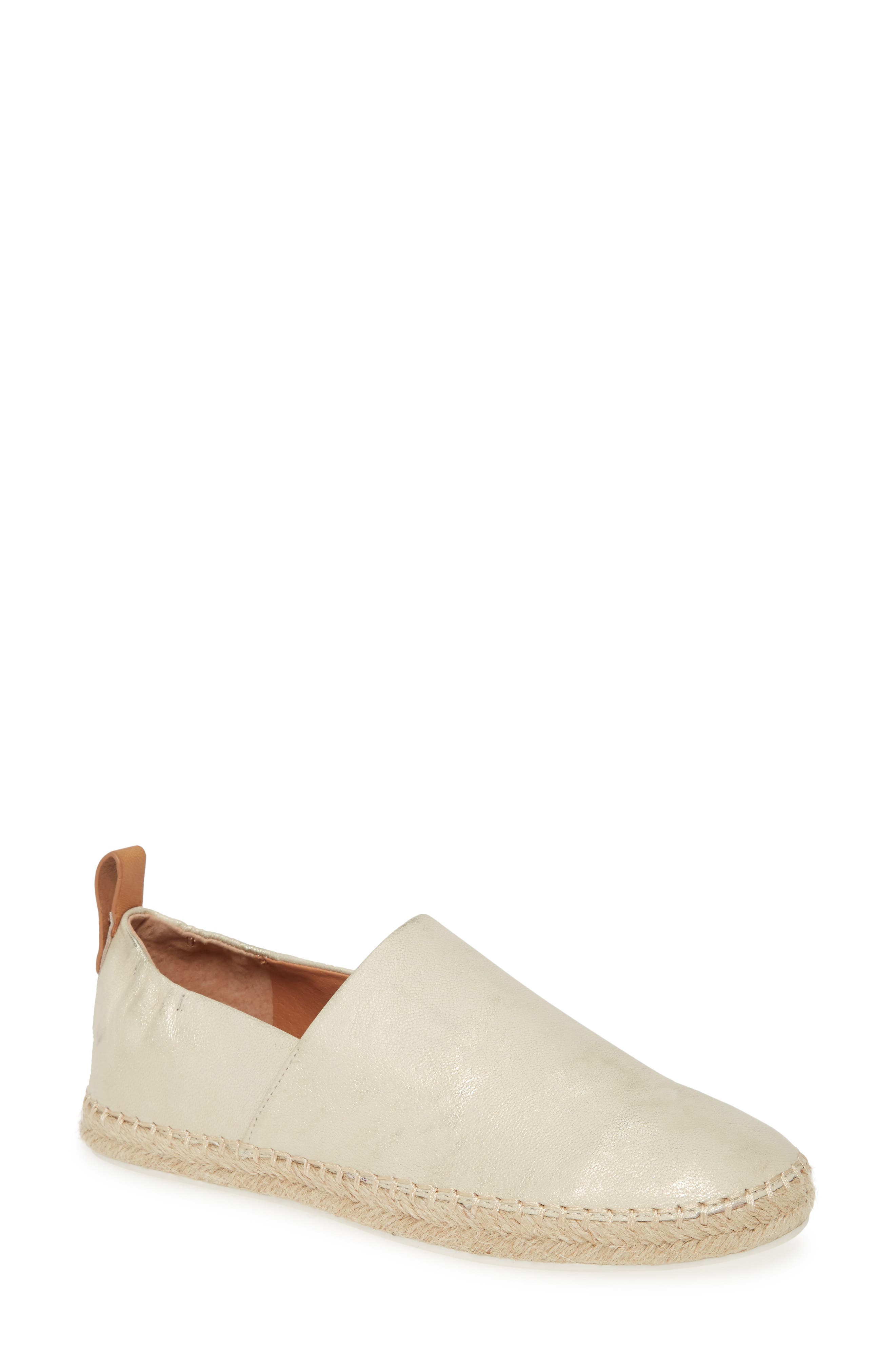 by Kenneth Cole Lizzy Espadrille Flat, Main, color, ICE LEATHER