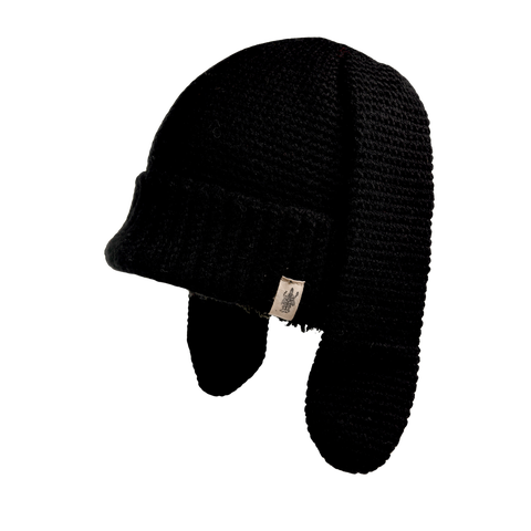 Hand Knit Rib EarPup Hat