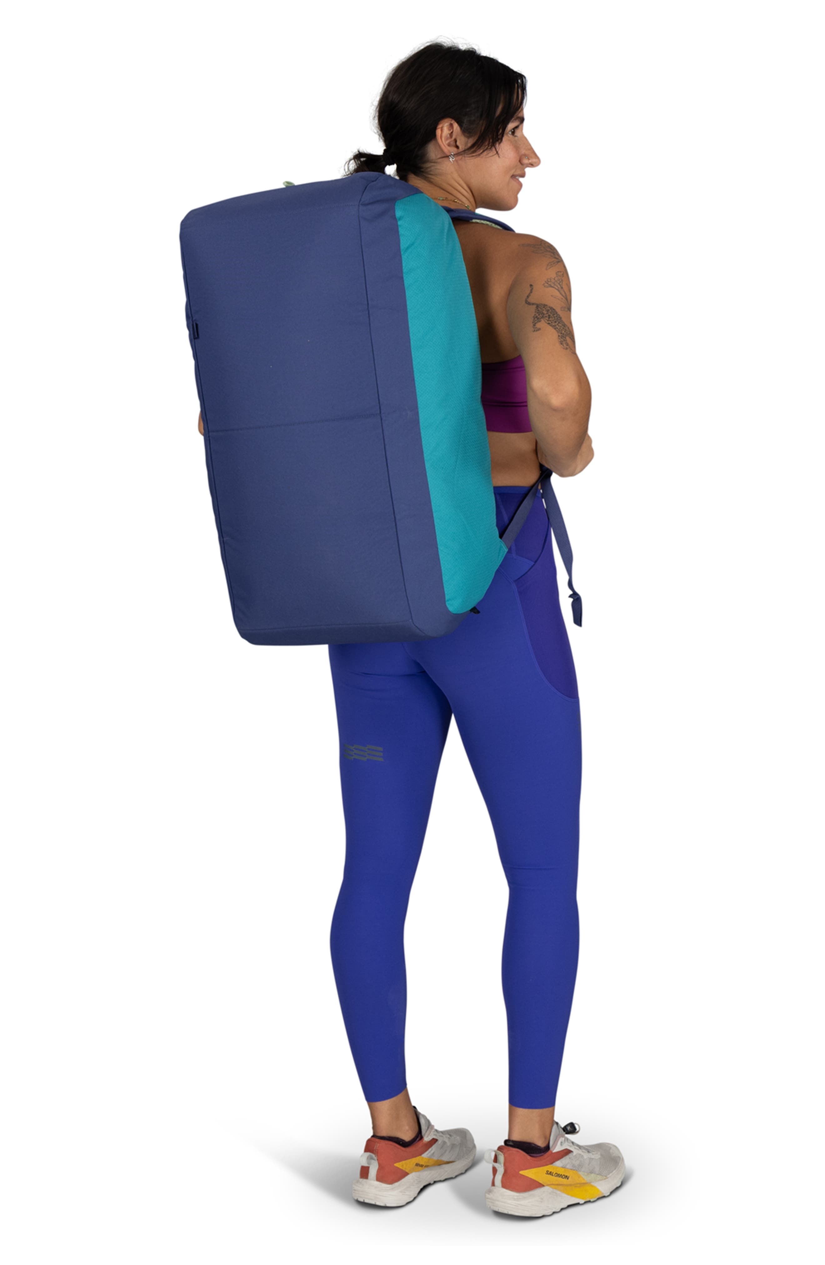Daylite 60-Liter Duffle Bag, Alternate, color, BLUE SPIKEMOSS/ ALKALINE