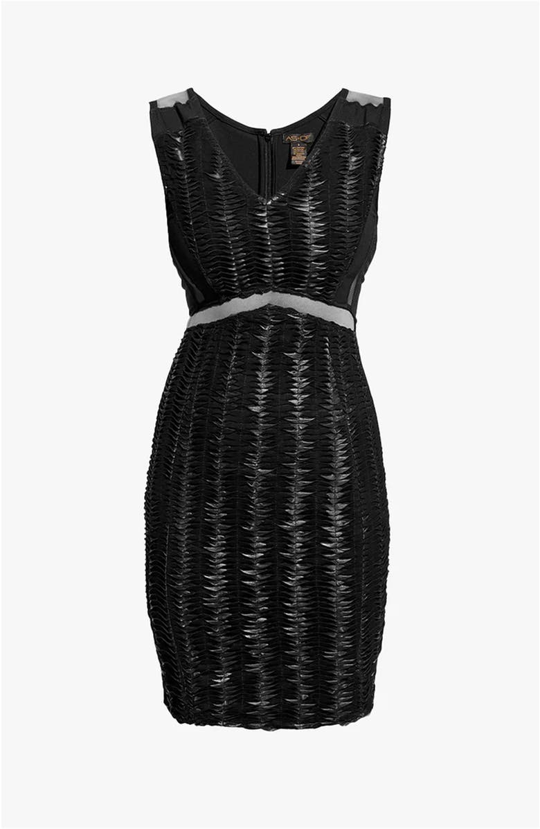 AS by DF Safe & Sound Leather Dress, Alternate, color, Black