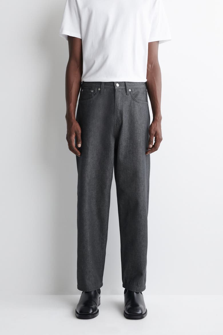 Dome Relaxed-Fit Straight-Leg Jeans, Alternate, color, DARK GRAY