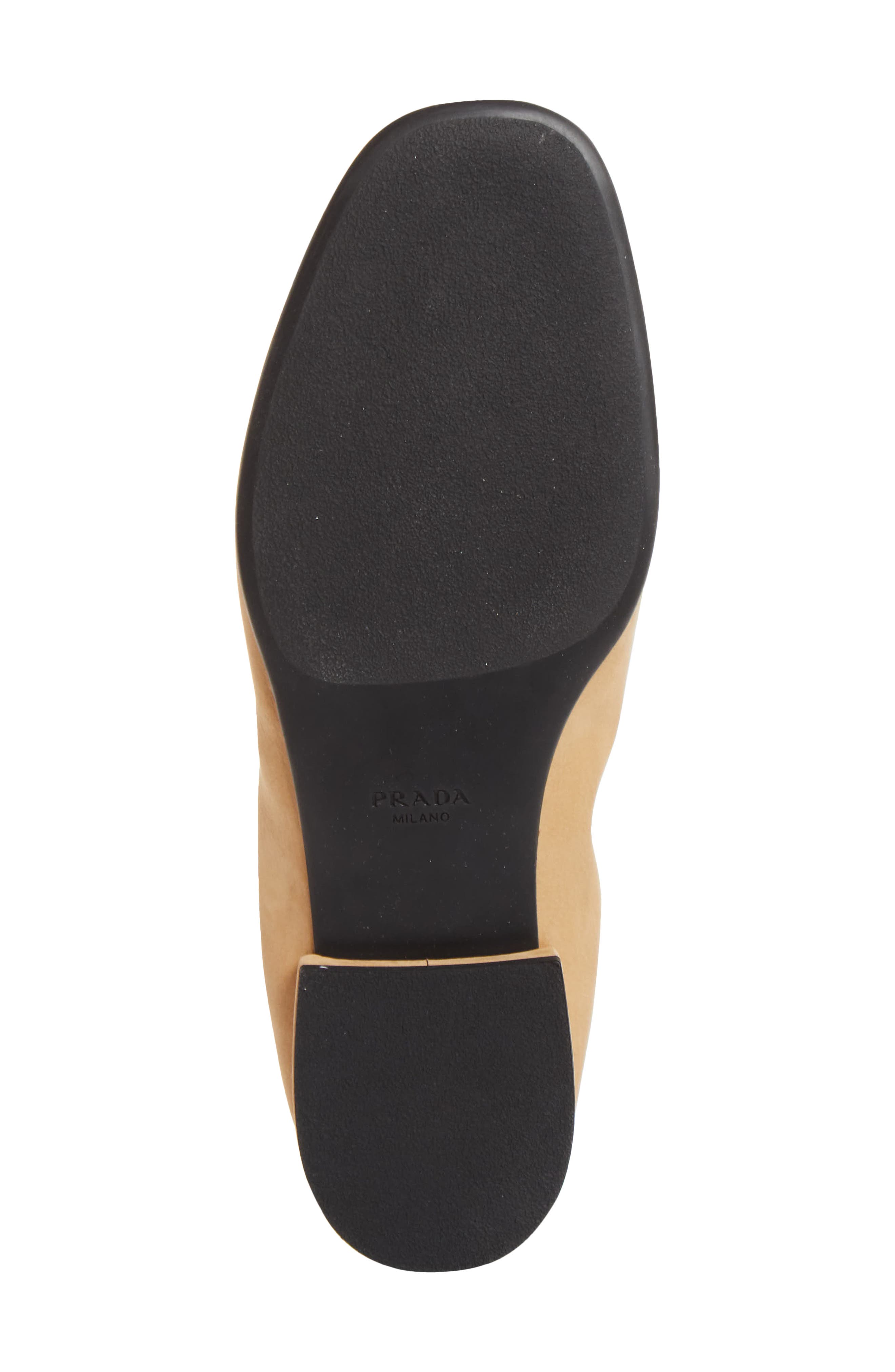 Prada Shuffle Penny Loafer, Alternate, color, Deserto