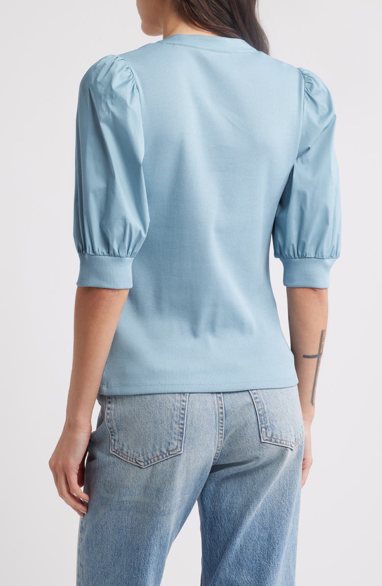 Veronica Beard Coralee Front Button Blouse, Alternate, color, Sea Glass