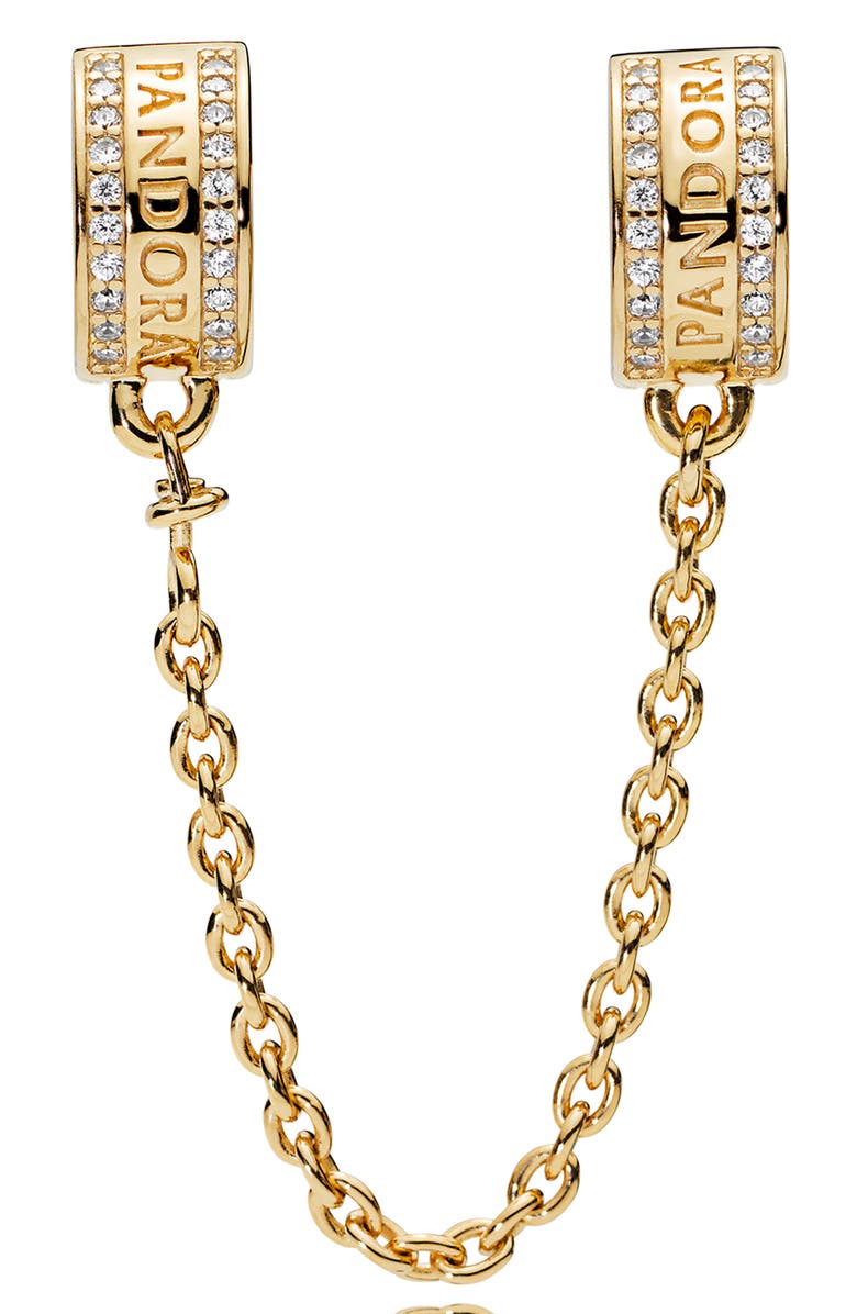 PANDORA Shine Insignia Safety Chain, Main, color, 