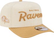 New Era Men's New Era Cream Baltimore Ravens Herringbone 9FIFTY A-Frame Snapback Hat