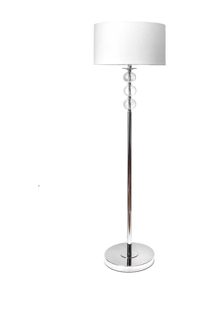 NULOOM Silver Branson 62" Crystal Floor Lamp, Main, color, 