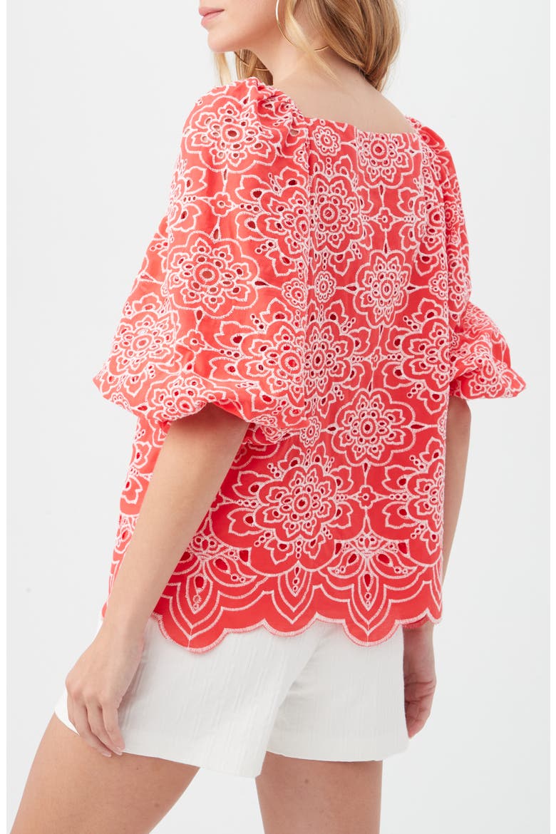 Veil 2 Top, Alternate, color, CAPRI CORAL/ WHITEWASH