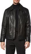 Andrew Marc Overton Leather Trucker Jacket