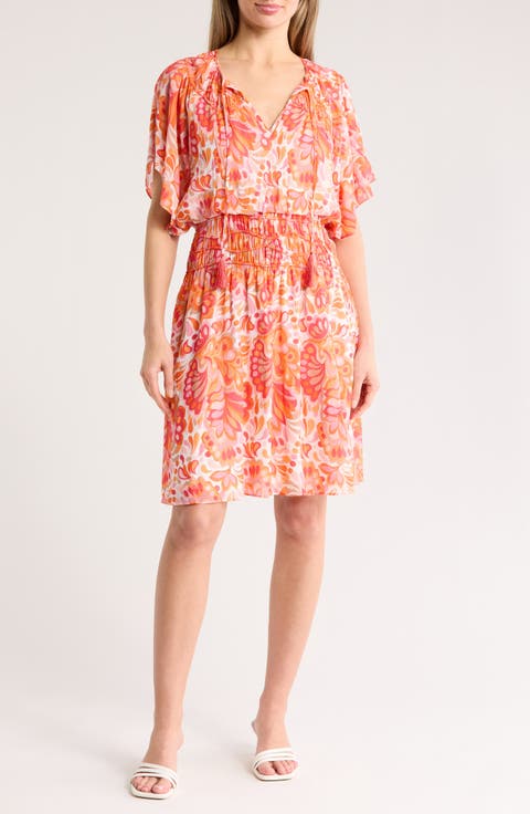 Byrds Smocked Waist Dress