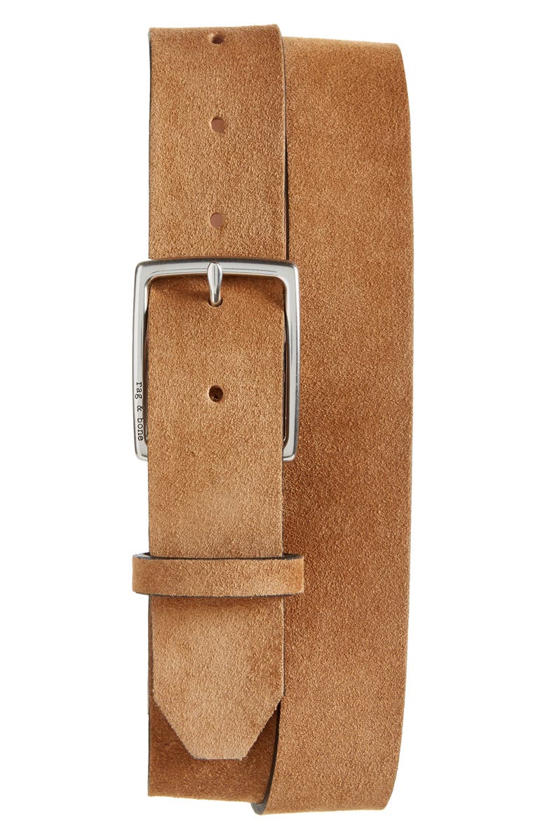 rag & bone Suede Belt, Main, color,