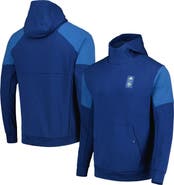 adidas Men's adidas Blue Seattle Sounders FC 2023 Player Travel Pullover Hoodie