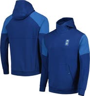 adidas Men's adidas Blue Seattle Sounders FC 2023 Player Travel Pullover Hoodie