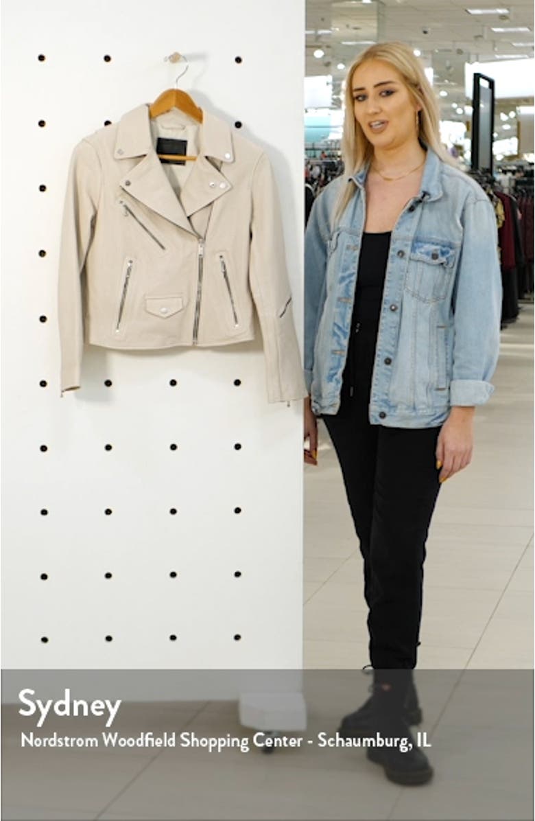 Riley Leather Moto Jacket, sales video thumbnail