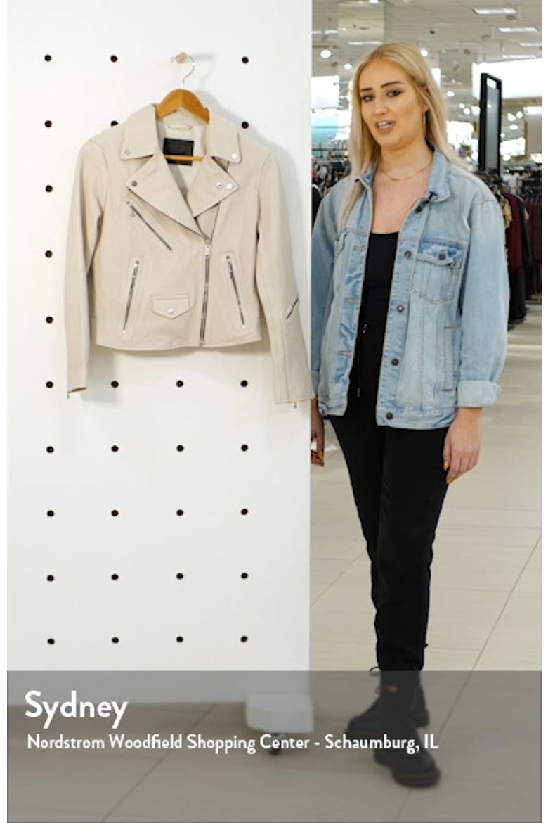 Riley Leather Moto Jacket video