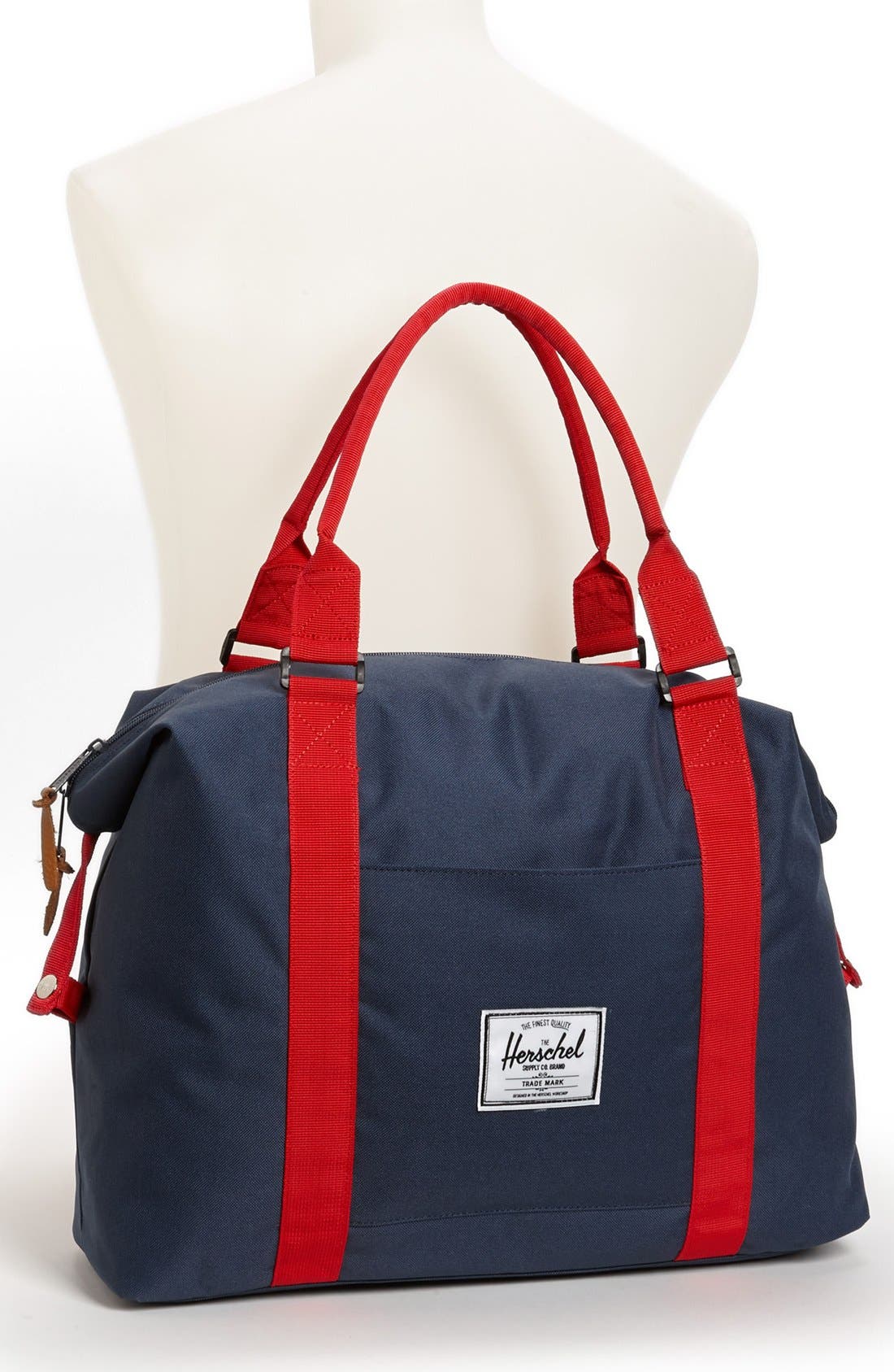 'Strand' Duffel Bag, Alternate, color, NAVY/ RED