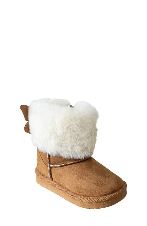 Kids' Faux Fur Trim Winter Boot