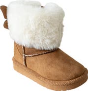 bebe Kids' Faux Fur Trim Winter Boot