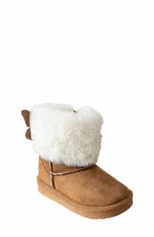 Kids' Faux Fur Trim Winter Boot