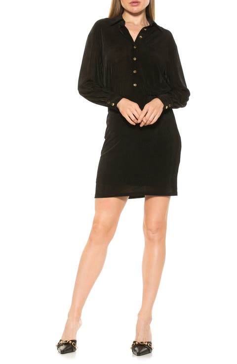 Avril Velvet Shirtdress