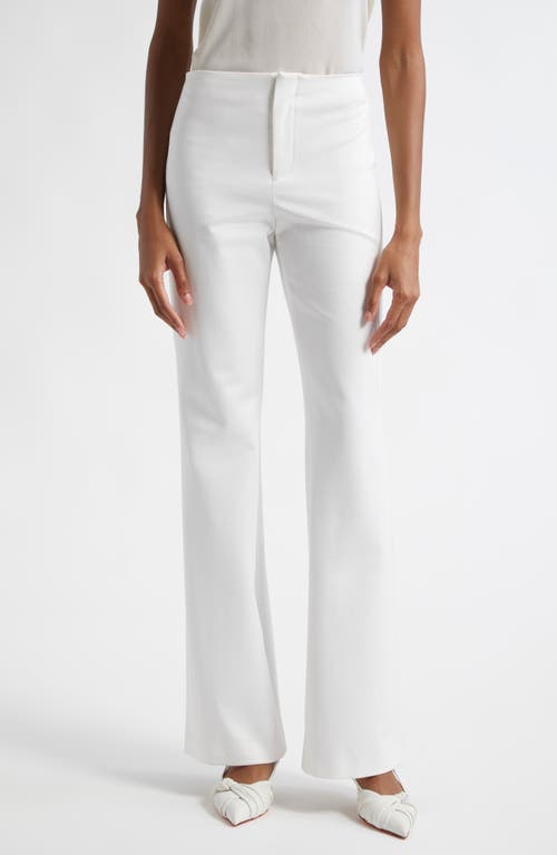 Shop Alice And Olivia Alice + Olivia Yuki Bootcut Trousers In Off White