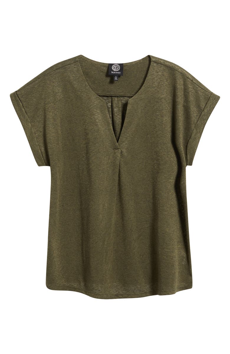 Bobeau Caty Pleat Front Knit Top, Alternate, color, Grape Leaf