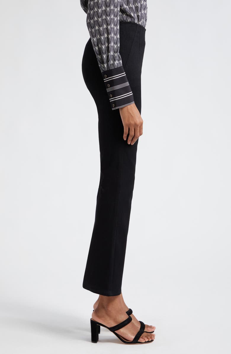 Veronica Beard Carson Off-Duty High Waist Ankle Flare Jeans, Alternate, color, Onyx