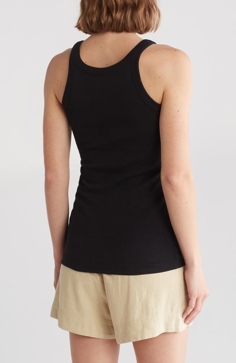 Melrose and Market Rib Scoop Neck Tank, Alternate, color,
