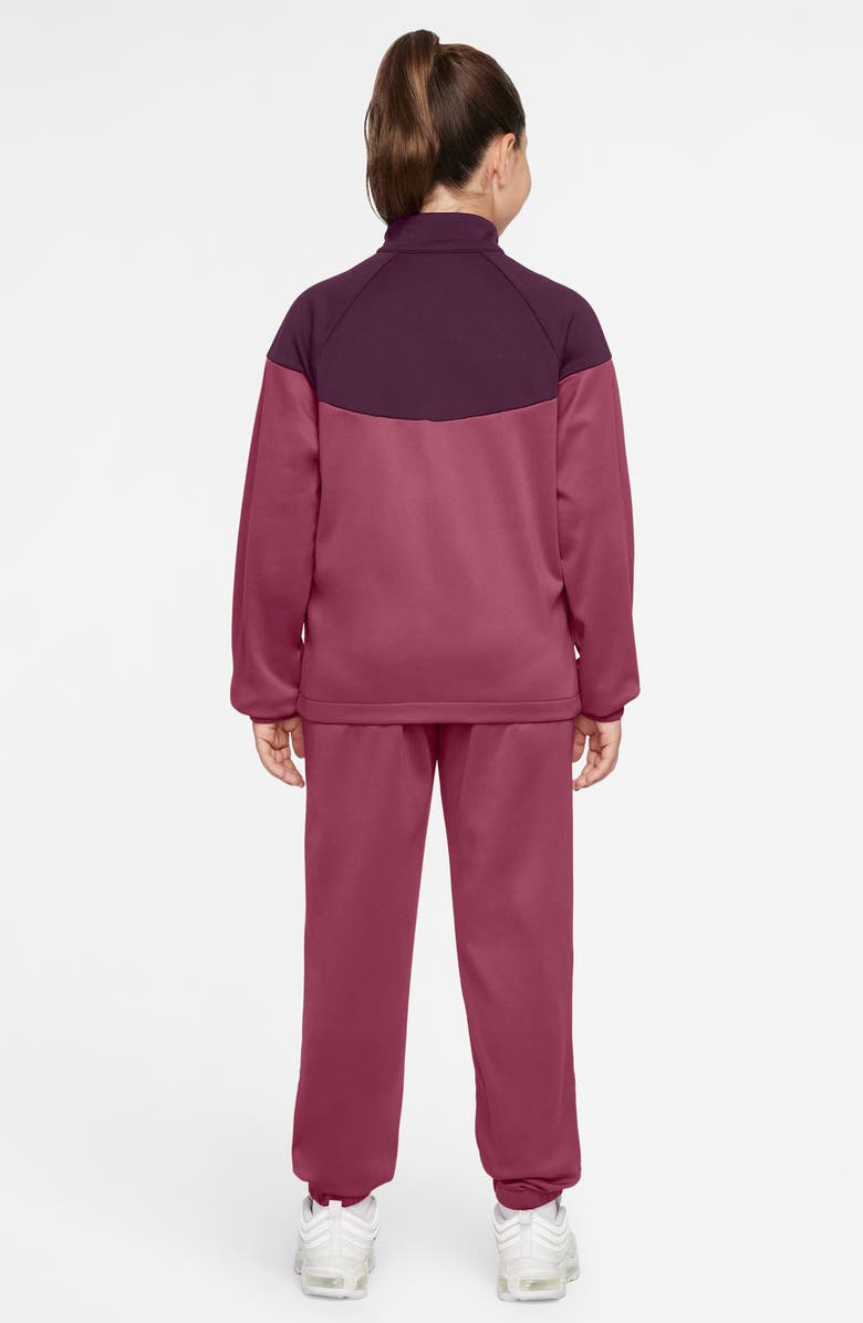 Nike Kids' Sportswear Dri-FIT Track Jacket & Pants Set, Alternate, color, Sweet Beet/ Bordeaux/ White