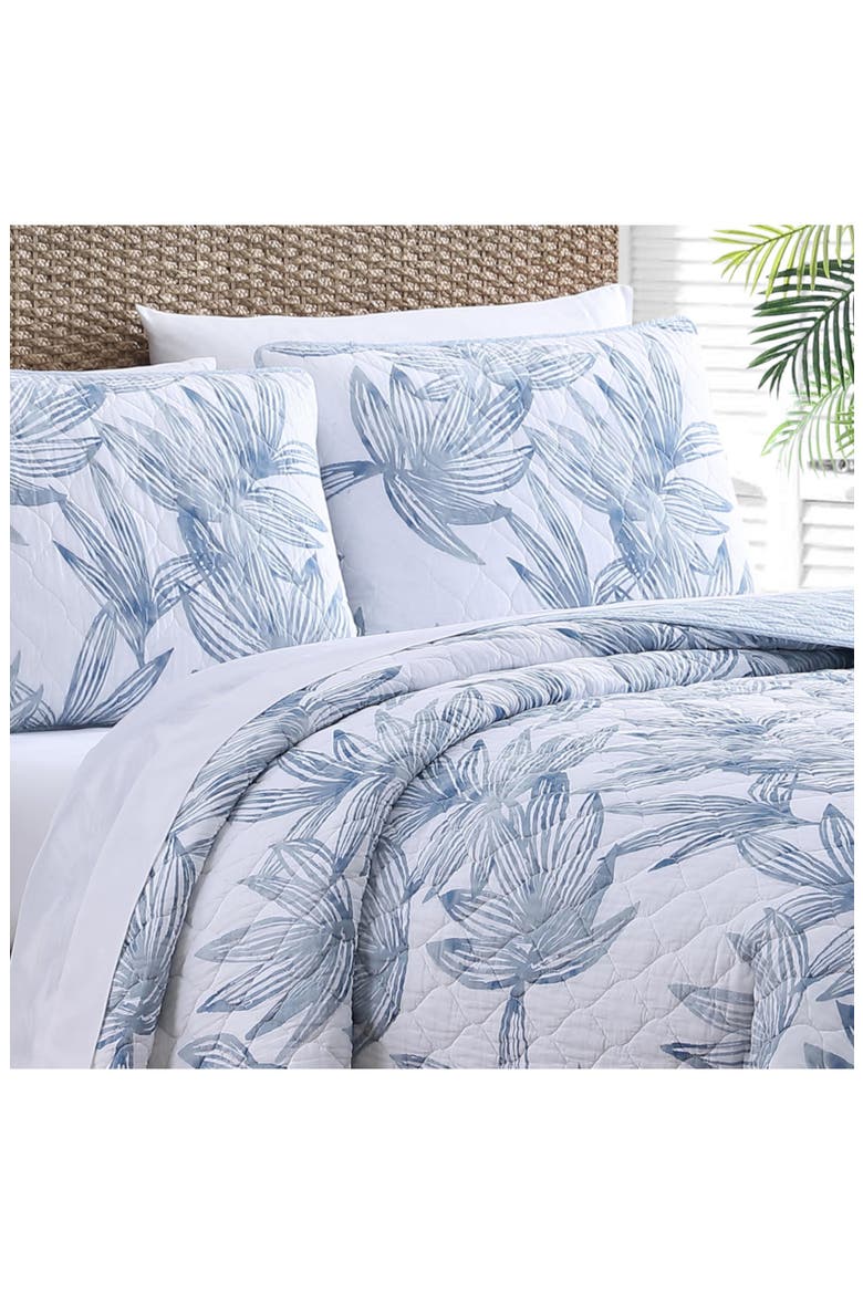 Kayo Open Medium Weight Reversible Quilt Set, Alternate, color, BLUE CANAL
