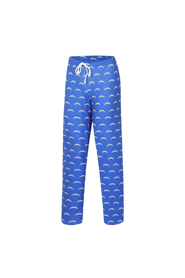 Women's Concepts Sport Powder Blue Los Angeles Chargers Gauge Allover Print Sleep Pants, Alternate, color, Powder Blue