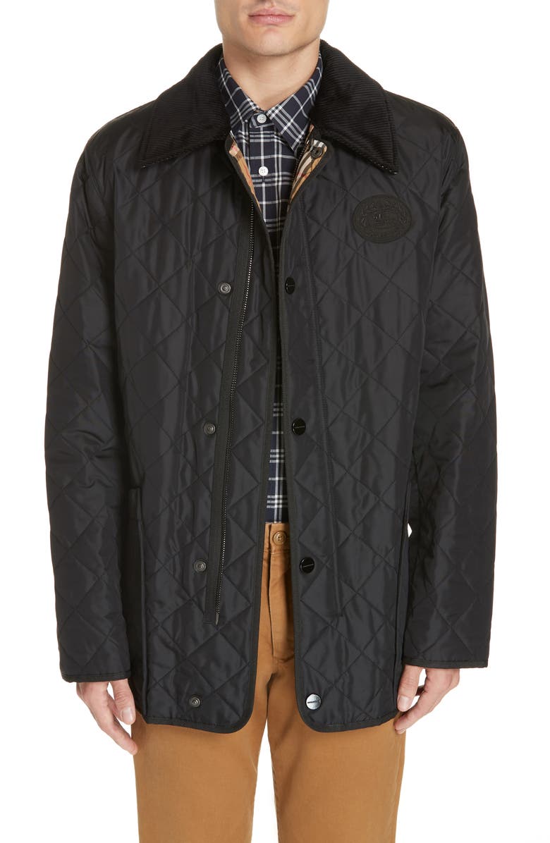 Burberry Cotswold Quilted Jacket, Main, color, 