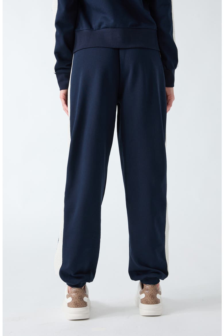 Phoebe High Rise Stripe Joggers, Alternate, color, DARING OCEAN