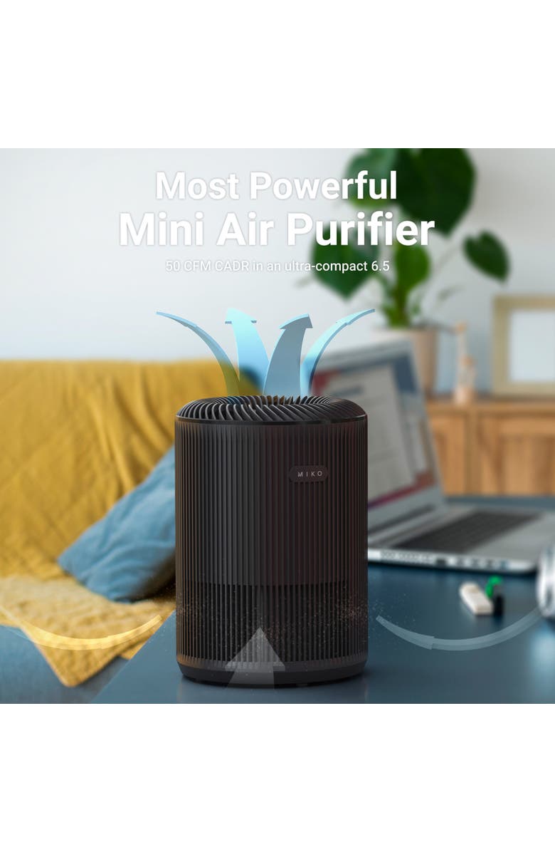 MIKO Essence 3-Speed White Air Purifier, Alternate, color, Black