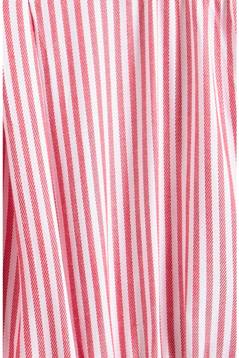 Cherry Pinstripe Romper, Alternate, color, WHITE/ CHERRY