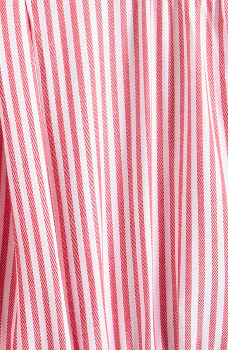 Splendid Cherry Pinstripe Romper, Alternate, color, White/ Cherry
